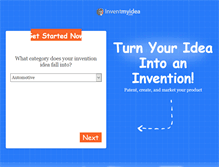 Tablet Screenshot of inventmyidea.com